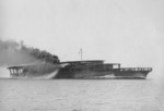 Akagi underway, circa 1927-1935; note the triple flight deck