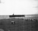 USS Coral Sea during an exercise, seen from USS Manila Bay, 13 Jan 1944