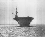 Bow view of USS Coral Sea, Sep 1943