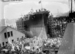 The launching of Arizona, Brooklyn Navy Yard, New York, United States, 19 Jun 1915