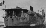Stern of French carrier Béarn, 1941