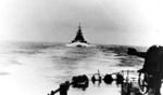 Bismarck at sea, seen from Prinz Eugen, 19 May 1941, photo 3 of 3