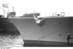Close-up view of the bow of Bismarck, 1940-1941, photo 2 of 2