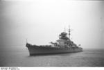 Battleship Bismarck at Brunsbüttel, Schleswig-Holstein, Germany, 15 Sep 1940
