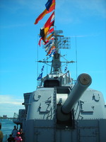 No. 2 turret of museum ship USS Cassin Young, Boston, Massachusetts, United States, 4 Jul 2010