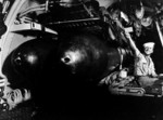 Torpedo room of USS Cero while the submarine was at the base at New London, Connecticut, United States, Aug 1943