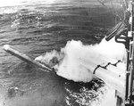 Chicago firing a torpedo in practice, during the early 1930s