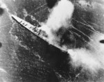 Chikuma from a USS Saratoga-based plane, 5 Nov 1943