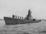 Submarine Gür off Philadelphia Naval Shipyard, Pennsylvania, United States, 3 Sep 1954, photo 3 of 4