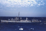 Destroyer Cotten steaming at sea, circa 1945, photo 3 of 7