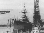 Conrad in shipyard, circa late 1944 or early 1945