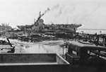 HMS Glory at Balikpapan, Borneo, Dutch East Indies, Dec 1945
