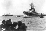 Admiral Graf Spee anchored off Montevideo, Uruguay, circa 13-16 Dec 1939, photo 2 of 2