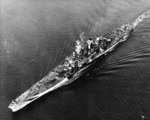USS Guam off Trinidad during her shakedown cruise, 13 Nov 1944, photo 1 of 2