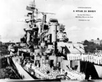 Commissioning ceremony of USS Guam, Philadelphia Navy Yard, Pennsylvania, United States, 17 Sep 1944, photo 1 of 2