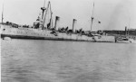 Protected cruiser Hairong and gunboat Chiangyuan, China, circa Nov 1920