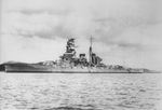 Battleship Haruna off Yokosuka, Japan, 1935