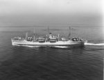 Haskell-class attack transport USS Bexar underway, Nov 1955