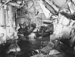 Torpedo damage on Hobart, 20 Jul 1943, photo 5 of 5