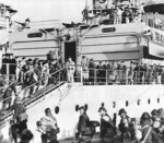 Jean de Vienne embarking troops at Oran, French Algeria, circa early 1940s