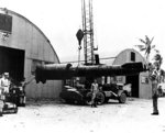 After half of a Kaiten Type 1 torpedo after recovery by US forces at Ulithi Atoll, Caroline Islands, Jan 1945