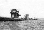 Kiso sunken in Manila Bay, Philippine Islands, post-war