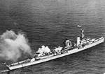 Königsberg firing salutes while flying the British Royal Navy