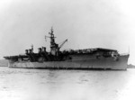 French carrier La Fayette probably at Toulon, France, 11 Sep 1951