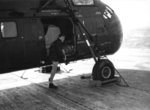 S-58 helicopter aboard French carrier La Fayette, 1962, photo 2 of 2
