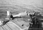TBW-3W Avenger aircraft aboard French carrier La Fayette, 1962
