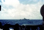 Battleship Massachusetts maneuvering off Casablanca, Morocco, 8 Nov 1942, as seen from destroyer Mayrant