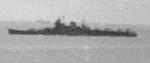 Cruiser Mogami passing through San Bernardino Strait, Philippine Islands, 15 Jun 1944; photo taken from cruiser Maya