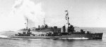 Destroyer Monaghan and a sister ship USS Dale sailing in formation during exercises off San Diego, 14 Sep 1936.