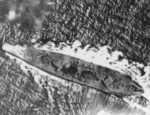 Yamato in action in the Sibuyan Sea, 24 Oct 1944, photo 2 of 2