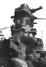 View of battleship Musashi