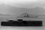 USS New Jersey entering Manila Bay, Philippine Islands, 3 Jul 1983; note Fort Drum (El Fraile Island, 