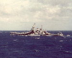 USS North Carolina off Saipan, Mariana Islands, mid- to late-Jun 1944