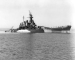USS North Carolina anchored off Puget Sound Navy Yard, Washington, United States, 24 Sep 1944, photo 1 of 3