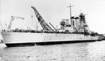 Battleship North Carolina off New York Navy Yard, Brooklyn, New York, United States, late Jun 1940