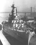 Battleship North Carolina at New York Navy Yard, Brooklyn, New York, United States, 1941