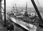 North Carolina fitting out at New York Navy Yard, Brooklyn, New York, United States, 17 Apr 1941, photo 2 of 2