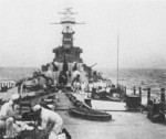 View aboard USS North Carolina during trials, 22-31 Aug 1941