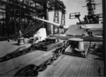 USS North Carolina at New York Navy Yard, Brooklyn, New York, United States, Feb 1942