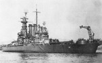 USS North Carolina at Pearl Harbor Navy Yard, US Territory of Hawaii, late 1942; note measure 21 camouflage