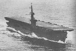 USS Petrof bay on her shakedown cruise, 18 Mar 1944
