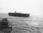 Birmingham withdrawing from Princeton after she was abandoned, 24 Oct 1944. Photo 2 of 3