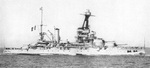 Battleship Provence, photo 1 of 3; published by the Division of Naval Inteligence of the Navy Department of the United States, 9 Nov 1942
