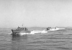 PT boats conducting training operations in Narragansett Bay, Rhode Island, United States, circa 1941-1945