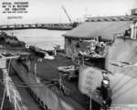 USS Raton at Mare Island Naval Shipyard, Vallejo, California, United States, 12 Mar 1945; note USS Ray in background