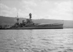 HMS Repulse at Haifa, Palestine, Jul 1938, photo 1 of 3